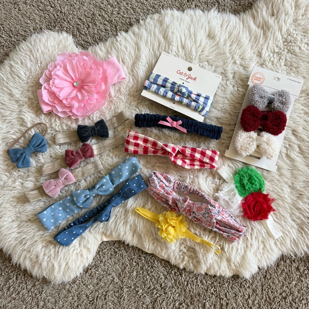 Lot of 16 EUC Baby Headbands